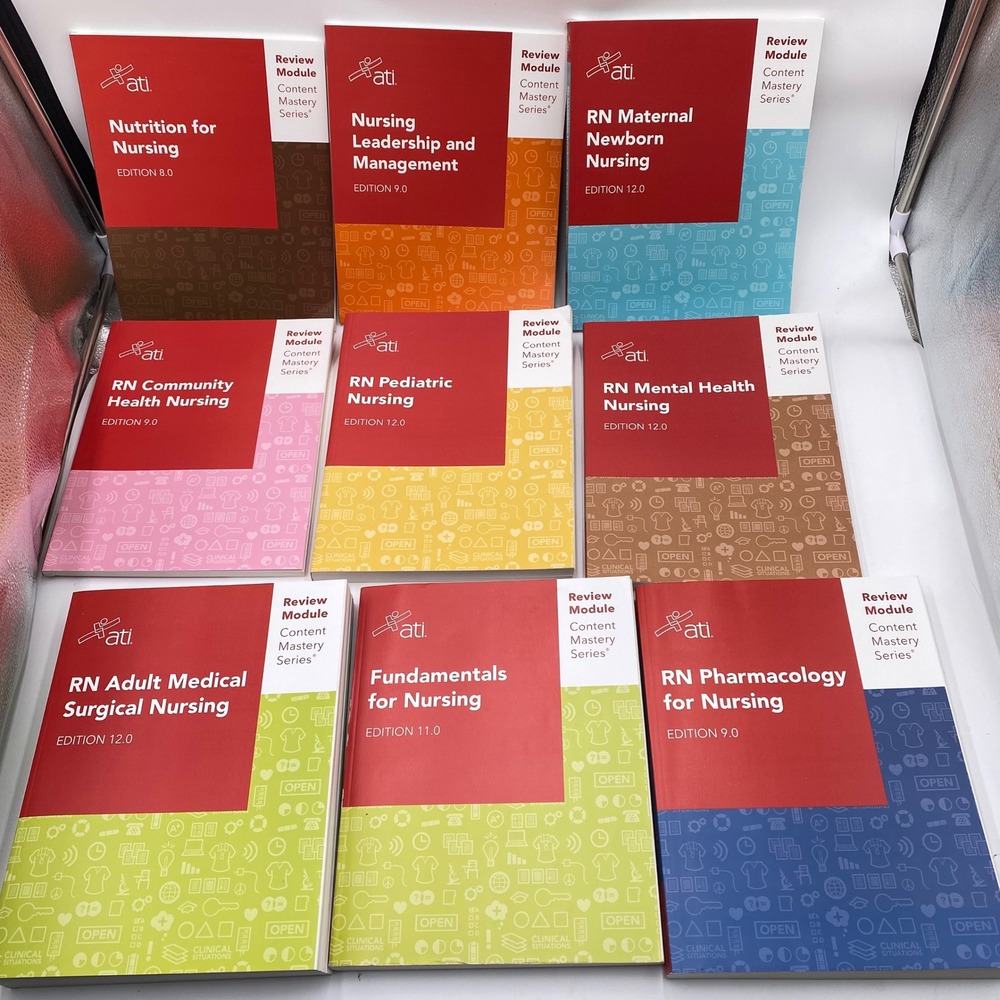 ATI Content Mastery Series Review Module Nursing Textbook Set 2023 NCLEX Prep RN - Picture 4 of 14